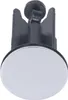 A close-up studio shot of a bathroom drain stopper. Voir les images du produit