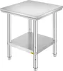 VEVOR Table de travail en acier inoxydable 60 cm x 60 cm Voir les images du produit 1