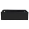 vidaXL Lavabo en céramique rectangulaire noir 41 x 30 x 12 Voir les images du produit 5
