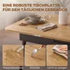 HOMCOM Ausziehbarer Esstisch mit abgerundeten Ecken, Eiche Produktbild-Vorschau 7