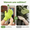 Bamworld Mikrofaser-Handschuhe – Grün, wiederverwendbar, Produktbild-Vorschau 3
