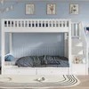 Flieks stapelbed 90x200 cm met 2 lades, kinderbed met trap Productafbeelding-voorbeeld 3