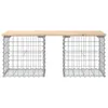 vidaXL Gabionová záhradná lavička 103x44x42 cm Masívne Náhľad obrázku produktu 3