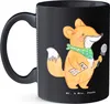 Mr. & Mrs. Panda Teetasse Sportjournalist Herz - Schwarz - Produktbild-Vorschau 2
