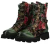 Laura Vita Damen Stiefelette Leder Floralaufdruck Produktbild-Vorschau 9