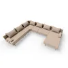 TRADA Gartenecksofa Bahama XXL Beige Links 410x298 cm Produktbild-Vorschau 4