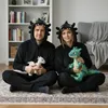 Pigiama tutina Kigurumi costume per adulti Nero Sdentato Anteprima dell’immagine prodotto 5