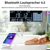 Lustro łazienkowe z oświetleniem LED z zegarem, Bluetooth i Podgląd zdjęcia produktu 3