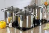 Exklusives Topfset, 6-teilig, aus rostfreiem Stahl, ideal Produktbild-Vorschau 3