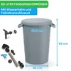 YourCasa Regentonne 80 Liter [inkl. Anschlusset & Bohrer] Produktbild-Vorschau 6