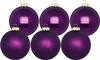Weihnachtskugeln Glas 10cm 6 Stück - Purple Symphony Produktbild-Vorschau 2