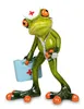 Eine Figur eines Frosches, der als Arzt verkleidet ist. Die Figur ist humorvoll mit lebhaften Farben Produktbild-Vorschau