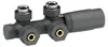 A close-up studio shot of a radiator valve fitting. Produktbild-Vorschau