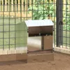 vidaXL Kaninchenfütterer Silber 33,5 x 25,5 x 45,5 cm Produktbild-Vorschau 2