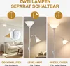 MONZANA® Stehlampe 175 cm Weiß Verstellbare Stehleuchte mit Produktbild-Vorschau 3