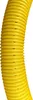 A close-up of a yellow corrugated drainage pipe. Produktbild-Vorschau