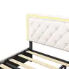 CDGlobal letto imbottito 140x200cm con LED, 4 cassetti e Anteprima dell’immagine prodotto 8