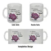 Freches Monster in pink Glas Tasse mit lustigem Spruch Produktbild-Vorschau 4