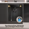 CECIPA Granitspüle Schwarz Küchenspüle Granit  Spülbecken Produktbild-Vorschau 11