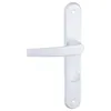 A white door handle on a white background. Produktbild-Vorschau