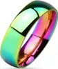 57 (18.1) Ring Regenbogen Bunt aus Edelstahl Uni Produktbild-Vorschau 1