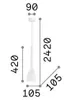 Lampe à suspension rétro Ø105mm | Moderne | Blanc | Verre | Voir les images du produit 9