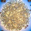 3D Weihnachtskugel "Galax Cluster" mit 50 LEDs - Silber - Produktbild-Vorschau 4