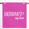 Huuraa Kissenbezug Dachshund my love 40x40cm Fuchsia Produktbild-Vorschau 1
