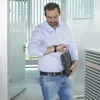 Skórzany pasek męski do Fitbit Versa 3/Sense czarny Podgląd zdjęcia produktu 11