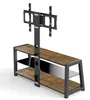 TV-Schrank Braun 116x42x125 cm mit schwarzem Hartglas, Produktbild-Vorschau 8