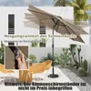 COSTWAY 300cm Sonnenschirm mit Solar-LED-Beleuchtung Produktbild-Vorschau 6