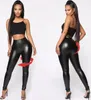 Eleganti leggings in ecopelle a vita alta per una figura Anteprima dell’immagine prodotto 8
