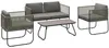 Outsunny Gartenmöbel Set aus Polyrattan Lounge-Set mit Sofa Produktbild-Vorschau 1