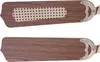 Two ceiling fan blades are shown against a white background. The top blade has a woven inset, while the bottom blade is solid wood. Náhľad obrázku produktu