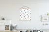 MuchoWow® Textilposter Flamingo - Muster - Blätter 120x120 Produktbild-Vorschau 2