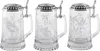Domex 65862 Bierseidel 'Wild' mit Zinndeckel, 0,5 l, Produktbild-Vorschau 3