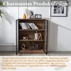MERAX Vitrine en verre Sideboard avec éclairage LED et 3 Voir les images du produit 15