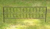 A metal garden border fence is placed on a grassy lawn. Produktbild-Vorschau