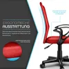 Kancelářská židle TRESKO červená Kancelářská židle otočná, Náhled obrázku produktu 3