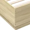 vidaXL Bettgestell Sonoma-Eiche 120x200 cm Holzwerkstoff Produktbild-Vorschau 5