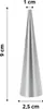 Backform 10-er Set Trubotschki aus Edelstahl, klein, L-9 cm Produktbild-Vorschau 2