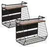 Relaxdays Obstkorb Wandregal 2er Set, Küchenorganizer Produktbild-Vorschau 8