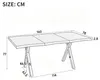 Table rectangulaire pour 4 à 6 personnes, table de salle à Voir les images du produit 4