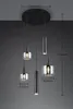 Suspension MATARO noire et chromée, 5 x E27 x 10 W, métal, Voir les images du produit 6