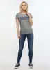 MUSTANG Damen, T-Shirt Alina C Logo Tee, S, Grau, sport, Produktbild-Vorschau 5