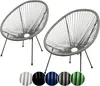 sunnypillow 2er Set Acapulco Gartenstuhl | gemütlicher Produktbild-Vorschau 1