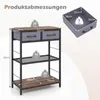 Tavolino consolle stretto COSTWAY, tavolo d'ingresso con 2 Anteprima dell’immagine prodotto 3