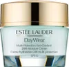A close-up studio shot of an Estee Lauder DayWear Multi-Protection Anti-Oxidant 24H-Moisture Creme jar with a gold lid. Produktbild-Vorschau