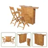 The Living Store 3-tlg. Bistro-Set mit Klappstühlen Produktbild-Vorschau 10