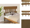 vidaXL Kopfteil Honigbraun 183,5x3x81 cm Massivholz Kiefer Produktbild-Vorschau 1